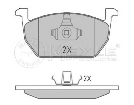 Колодки гальмівні (передні) Audi A3/VW Golf VII 12- (з датчиком) (Ate)