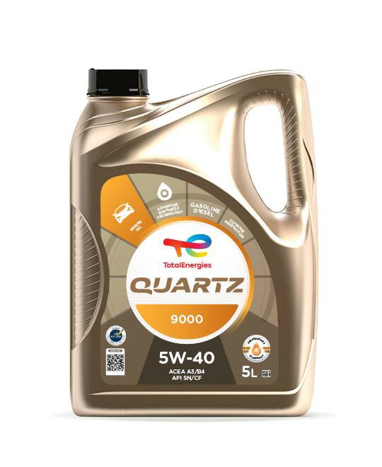 Моторне мастило QUARTZ 9000 5W40 5L A3/B4, MB 229.5, VW 502.00/505.00, LL-01, А 40