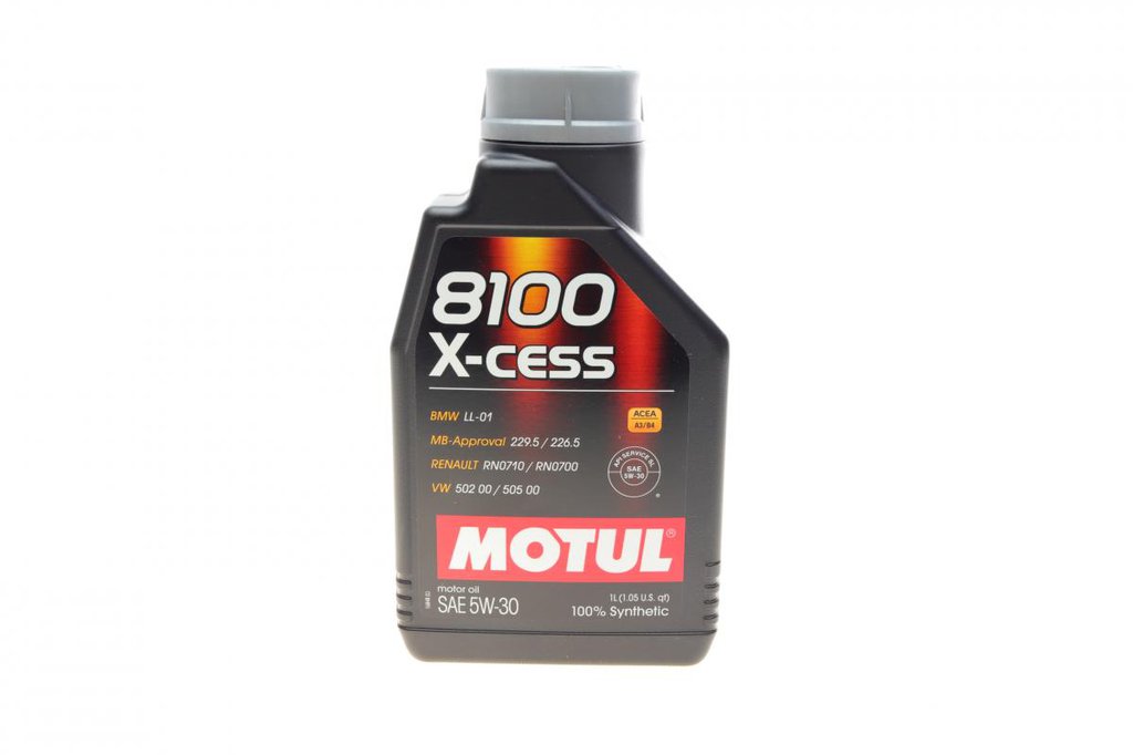 Олива 5W30 X-cess 8100 (1л) (VW 502 00/505 00/MB 229.5/226.5/RN0710-0700/LL-01) (108944)
