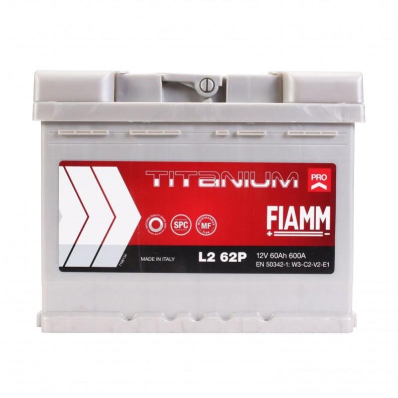 Акумулятор FIAMM TITANIUM PRO 60Ah/600A P+ 242X175X190 (7905887)