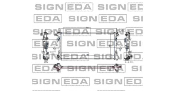 Радиатор охлаждения 2,2hdi/2,2jtd/2,3jtd/3,0hdi mt/at