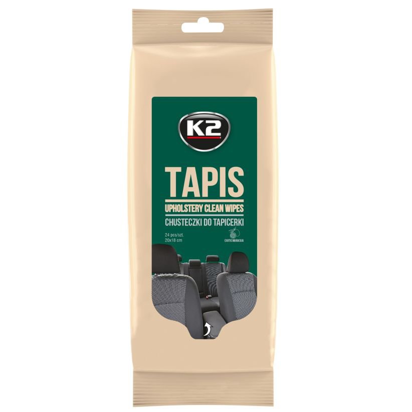 Серветки вологі для очищення тканинної оббивки TAPIS WIPES 24 шт