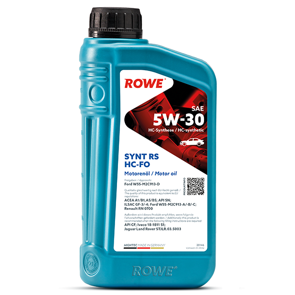 Олива 5W30 HIGHTEC SYNT RS HC-FO (1L) (WSS-M2C913-D/ILSAC GF-3/-4/RN 0700/18-1811 S1/STJLR.03.5003)