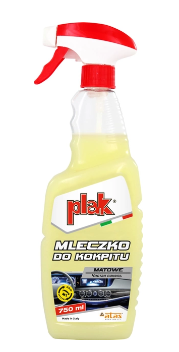 Поліроль (консервант) молочко для торпедо 750 мл ATAS Plak (матовий жовтий)
