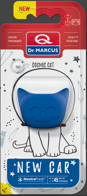 Ароматизатор Dr. Marcus Cosmic Cat New Car (Нова Машина) підвісний; на дефлектор