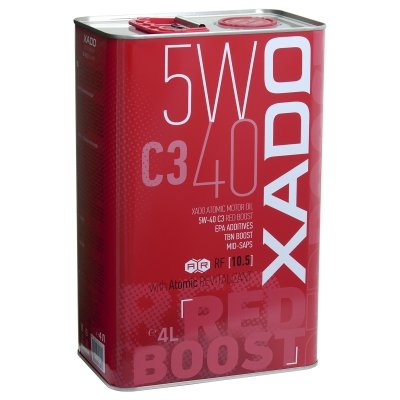 Моторна олива XADO Atomic Oil 5W-40 C3 RED BOOST 4L синтетична