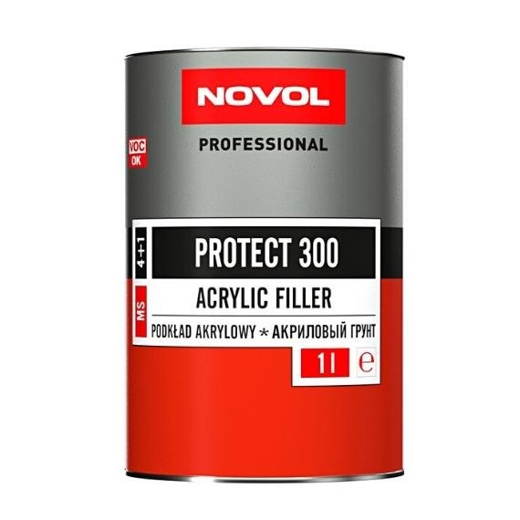 Грунт акриловий 4:1 1л сірий NOVOL MS Protect 300 + затверджувач