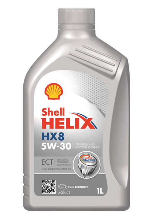 Моторне мастило Shell Helix ECT HX8 5W-30 1L, C3, 504.00 / 507.00, MB 229.31 / MB 229.51