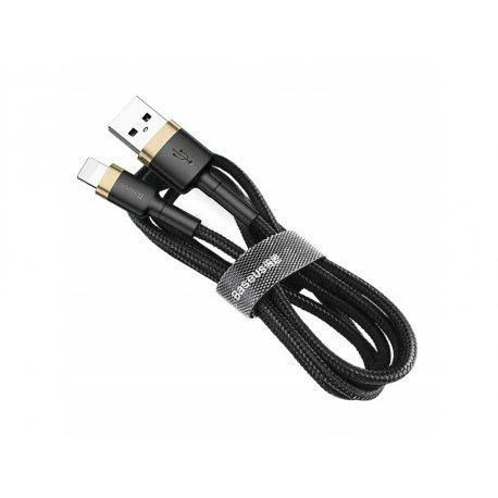 Кабель Baseus Cafule Cable Lightning – USB 2.0 м 1.5 A Black-Gold (CALKLF-CV1)