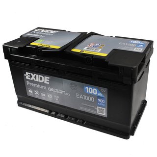 exide-ea1000 Акумуляторна батарея 100Ah/900A (353x175x190/+R/B13) Premium