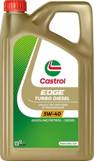 castrol-edge5w405lturbodiesel Моторне мастило EDGE TURBO DIESEL 5W40 5L 505.01