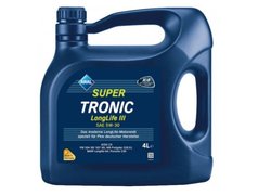 Моторне мастило SuperTronic K Longlife III 5W30 4L, C3, LL-04, МВ 229.51, С30, VW 507 00 / 504 00 / 503 01