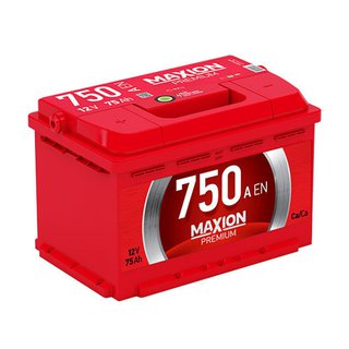 maxion-6ct75750ar Автомобільний акумулятор MAXION Premium 75Аh 750A R+ (правий +)