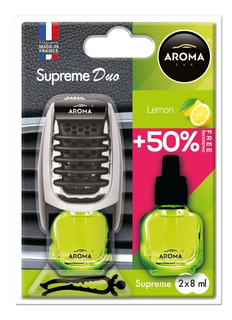 aroma-92252 Ароматизатор Aroma Car Supreme DUO Slim 8ml - LEMON (10шт.)