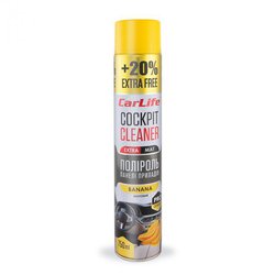 Поліроль панелі, Carlife Banana Cockpit Cleaner Extra Mat (матова) 750мл