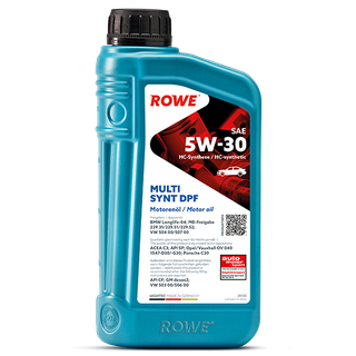 rowe-20125001099 Олива 5W-30 HIGHTEC MULTI SYNT DPF (1L) (BMW LL-04/MB229.51/229.31/229.52/VW504 00/507 00)