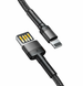 Кабель Baseus Cafule Cable（special edition）USB For iP 2.4A 1M Grey+Black