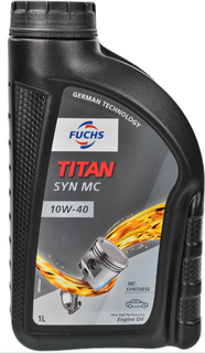 fuchs-titan10w401lsynmc Мастило FUCHS TITAN 10W40 1L SYN MC (ACEA A3/B4, API SN, 501 01/505 00, RN 0710)