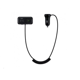 baseus-ccmt000201 АЗП з FM-модулятором Baseus T Shaped S-16 Car Bluetooth MP3 Player Black
