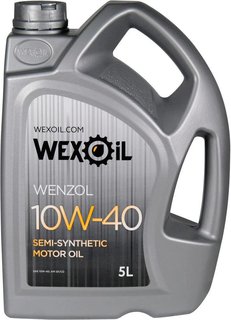 wexoil-10w405lwenzol Моторне мастило WEXOIL 10W40 5L WENZOL