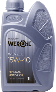 wexoil-15w401lwenzol Моторне мастило WEXOIL 15W40 1L WENZOL