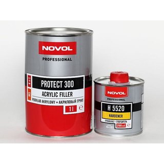 novol-37031k Грунт акриловий 4:1 1л білий NOVOL MS Protect 300 + затверджувач