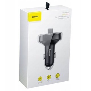 baseus-ccmt000301 АЗП з FM-модулятор Baseus T Shaped S-09 Car Bluetooth MP3 Player Black